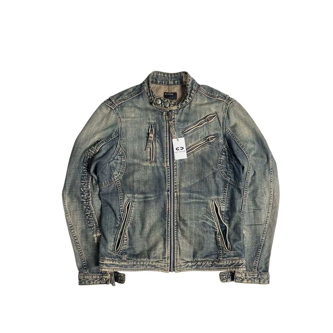 Energie 데님 싱글 라이더 집업 자켓 (italy)    상품이미지1