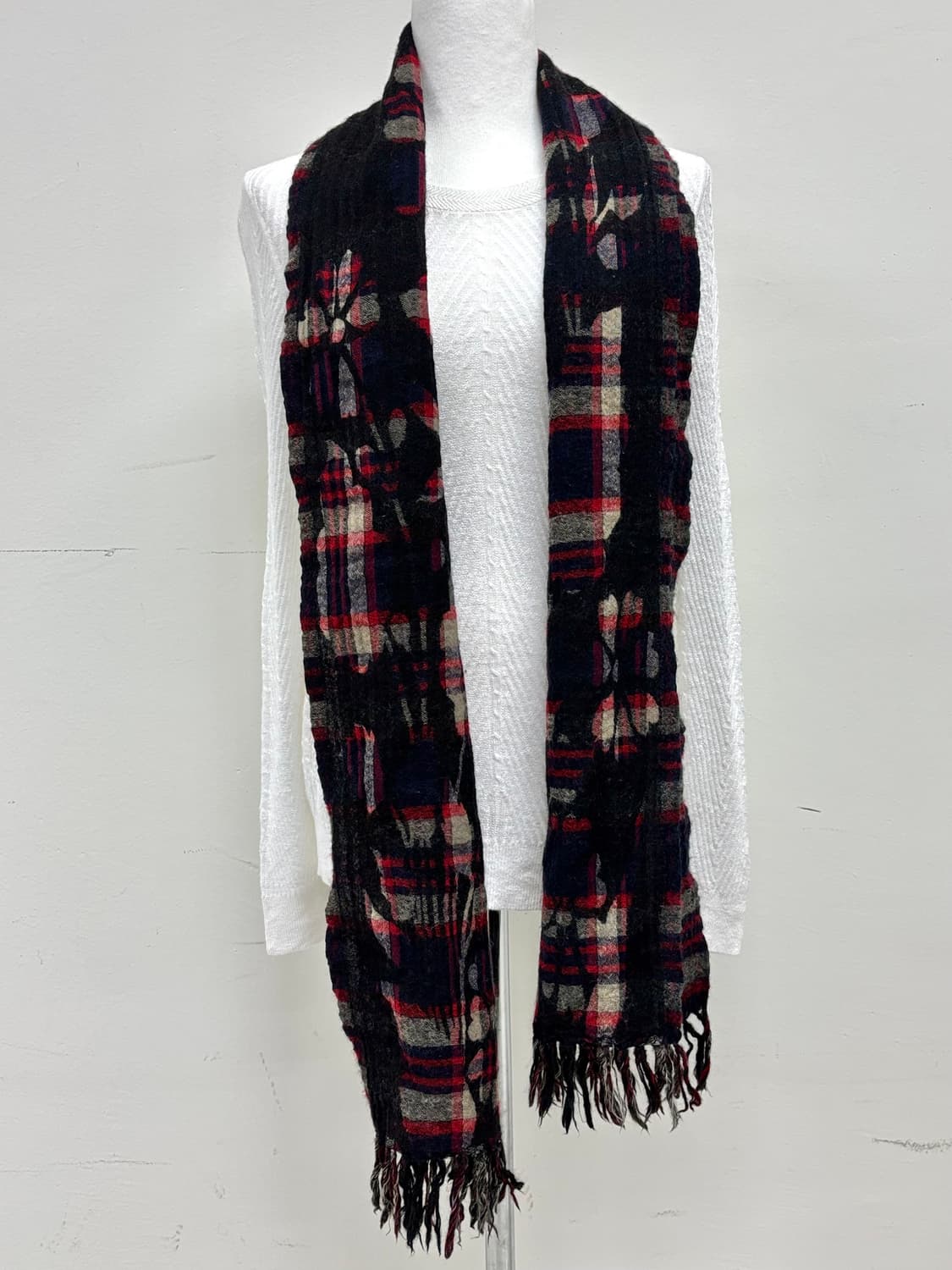 빈티지 체크 목도리 머플러 상품이미지3