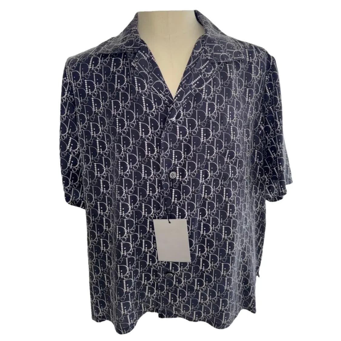 [40,50] 디올 오블리크 실크 반팔 셔츠 반바지 셋업 상품이미지9