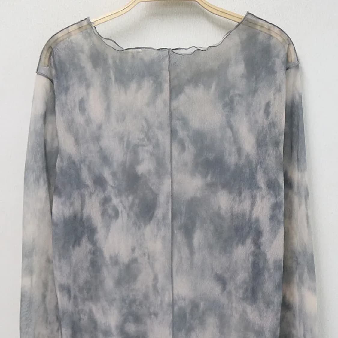 KASTANE 나염 시스루 긴팔 티셔츠 66341 상품이미지7