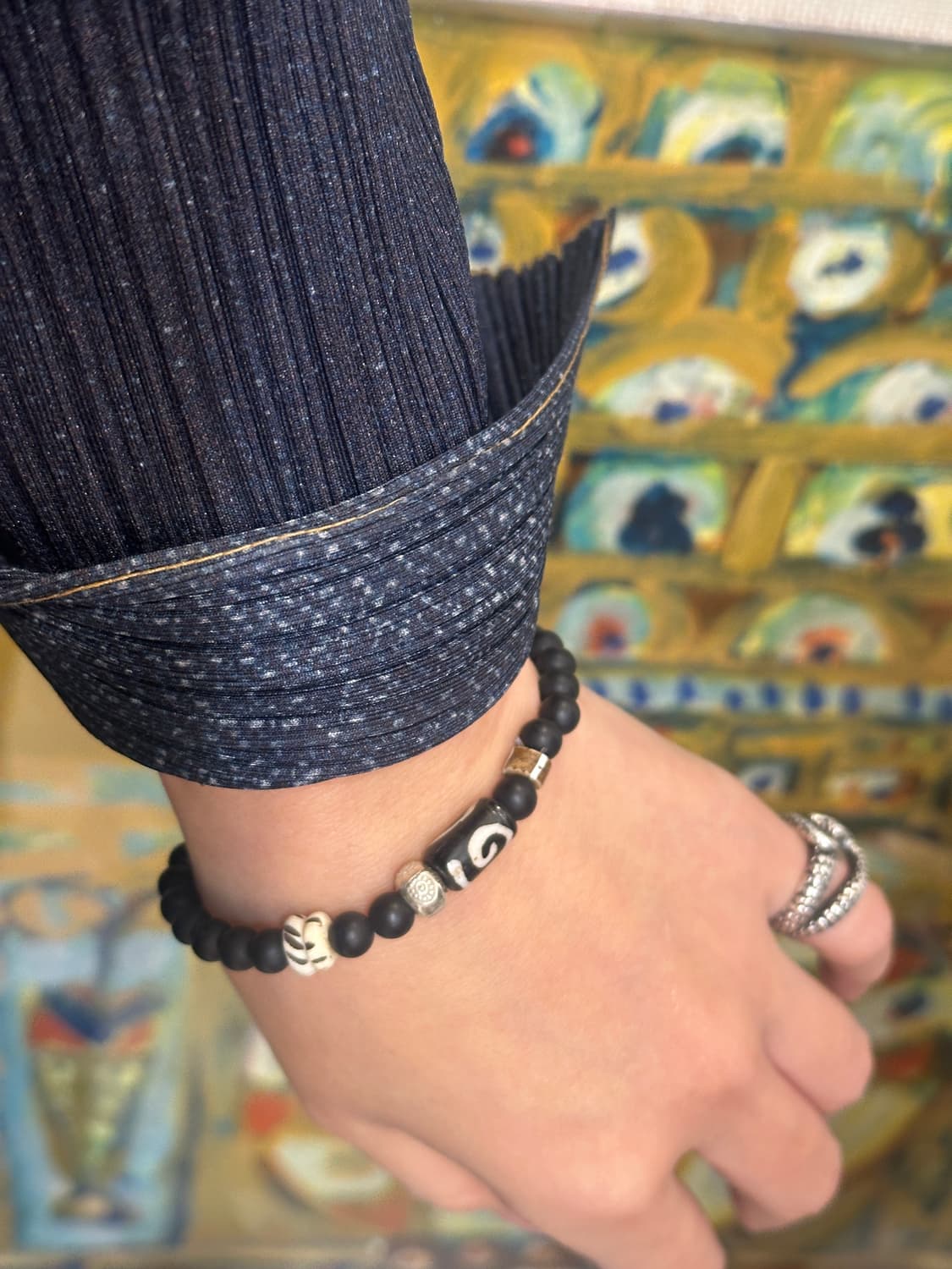 Musta Black Spiral Totem Bracelet 상품이미지6