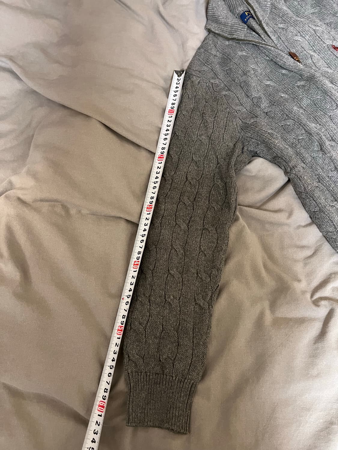 폴로 랄프로렌 그레이 케이블니트 s 상품이미지9