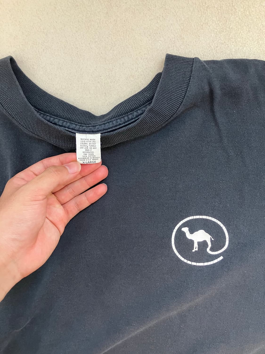 90s camel T shirts 상품이미지4