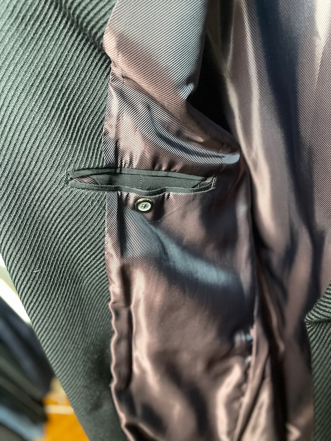 솔리드옴므 블랙 더블코트 46 판매합니다 상품이미지5