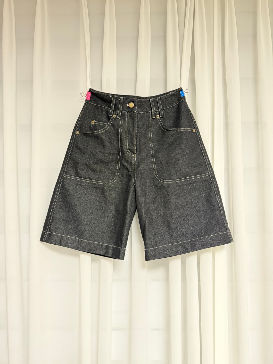[모우트] DENIM BERMUDA PANTS 상품이미지1