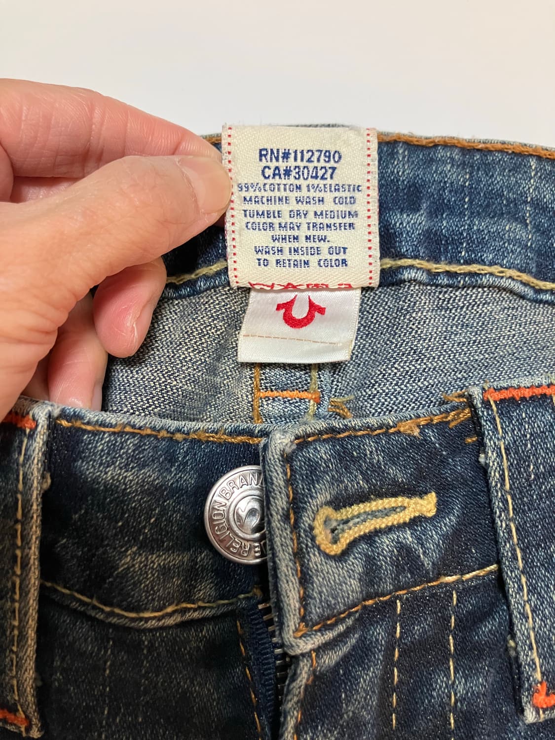 Joey 조이 플랩포켓 로우라이즈 미디움 워시 부츠컷 트루릴리젼 상품이미지9