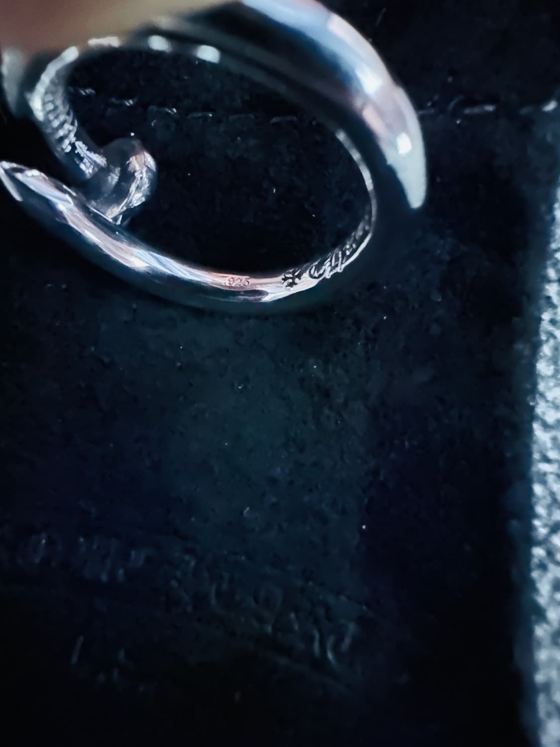 [US7] 크롬하츠 크로스볼 네일 실버링 상품이미지5