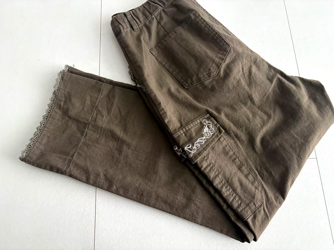 axes femme) lace cargo pants 상품이미지5