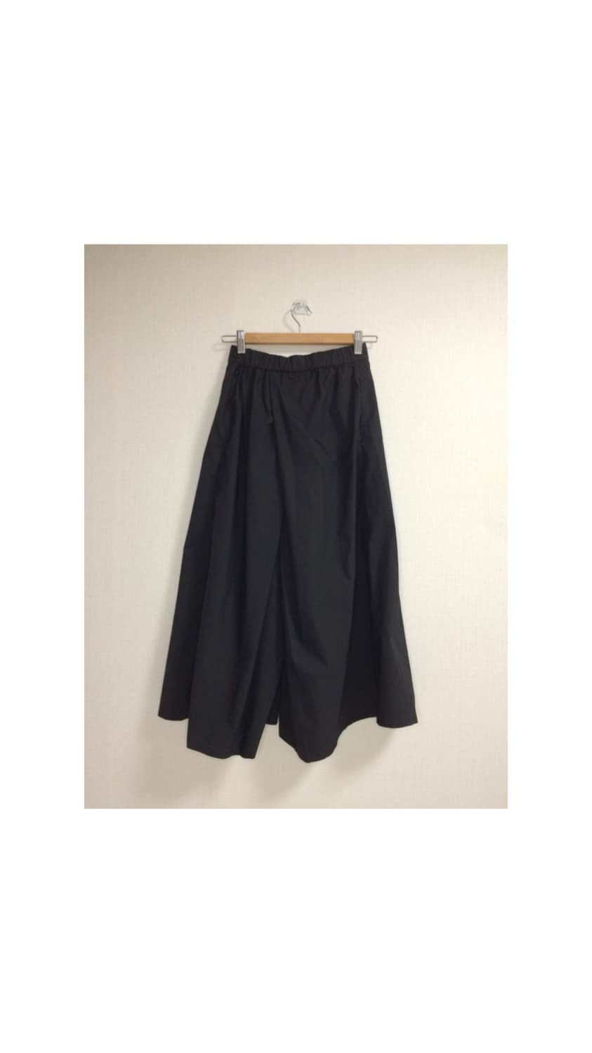 muji 무인양품 이지 와이드 핀턱 블랙 팬츠 상품이미지4