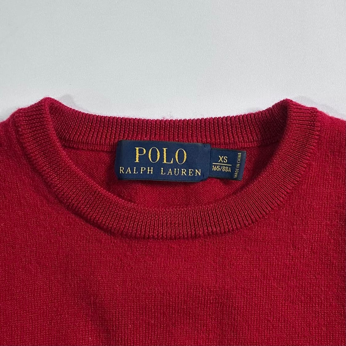 폴로 랄프로렌 레드 울 니트 상품이미지5