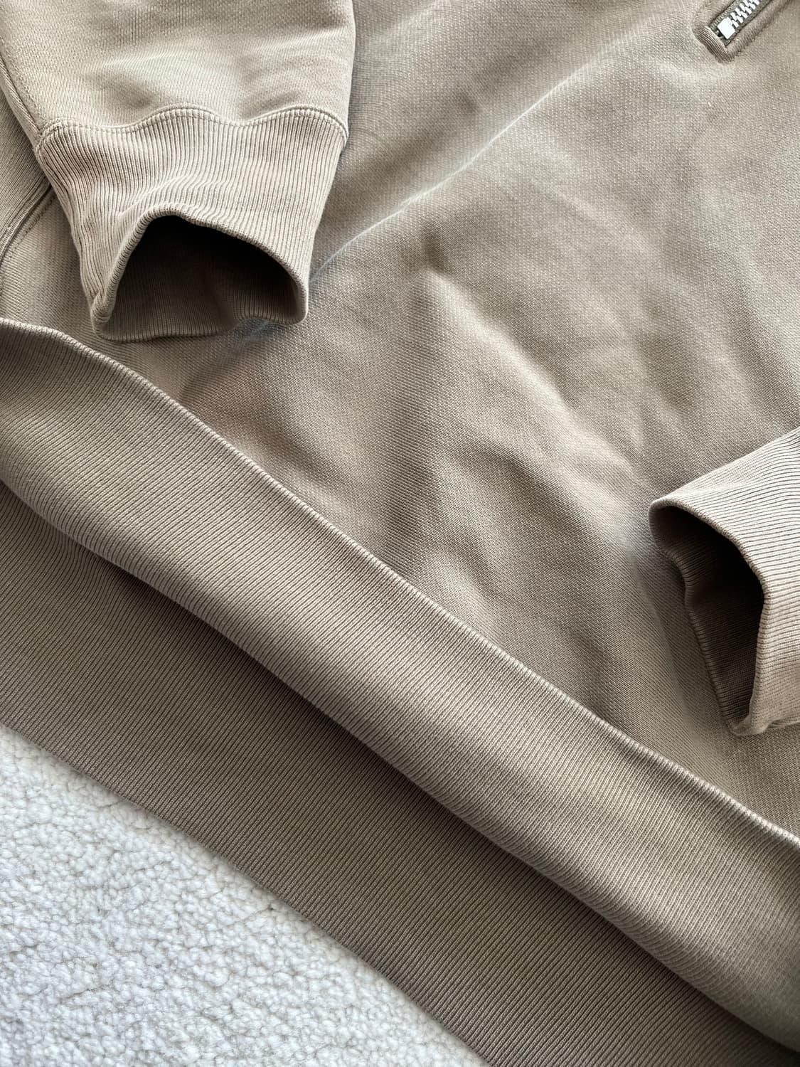 헤리티지 플로스 하프 집업 카키 상품이미지4