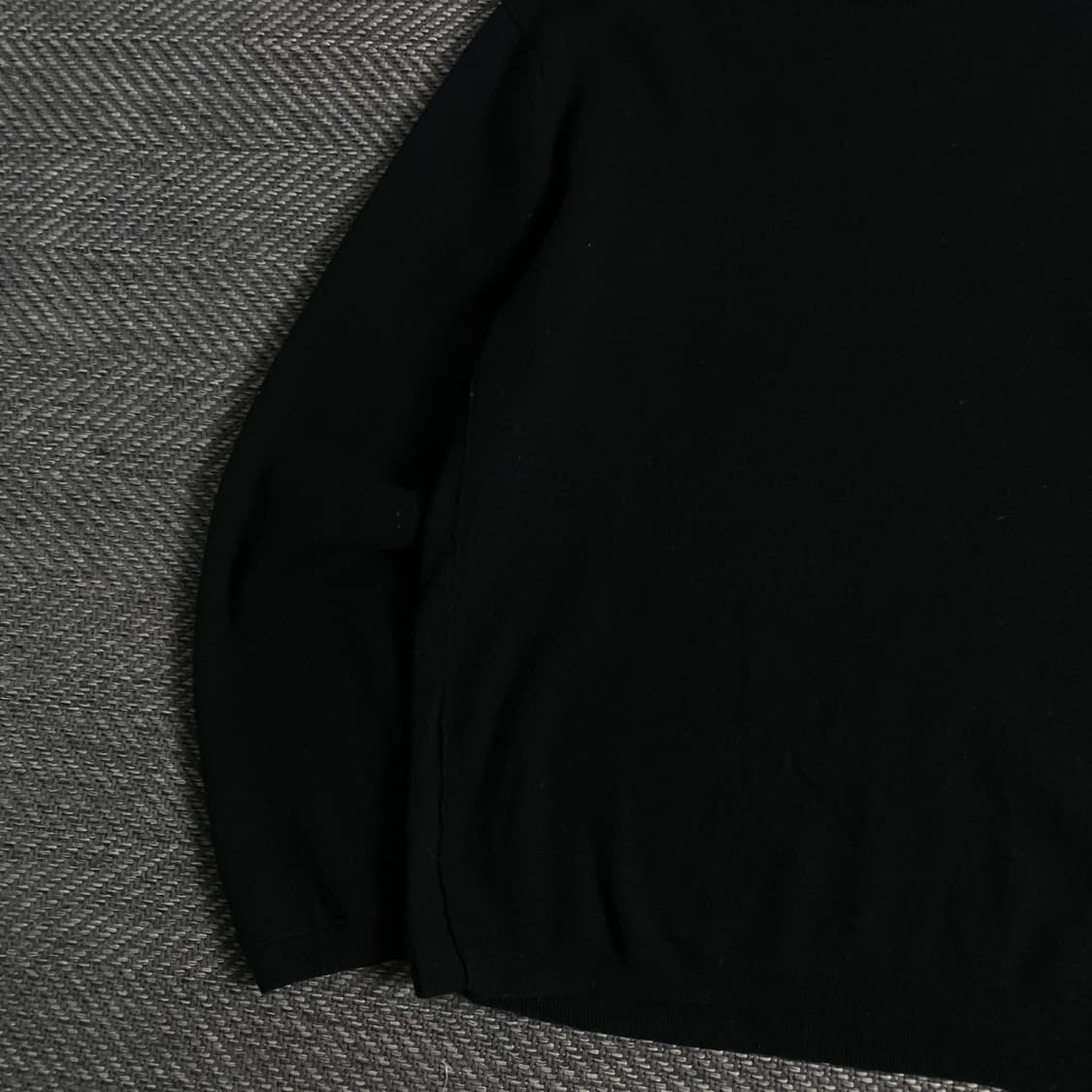 지오지아 캐시미어 블랙 미니멀 폴라 니트y 3693 상품이미지4