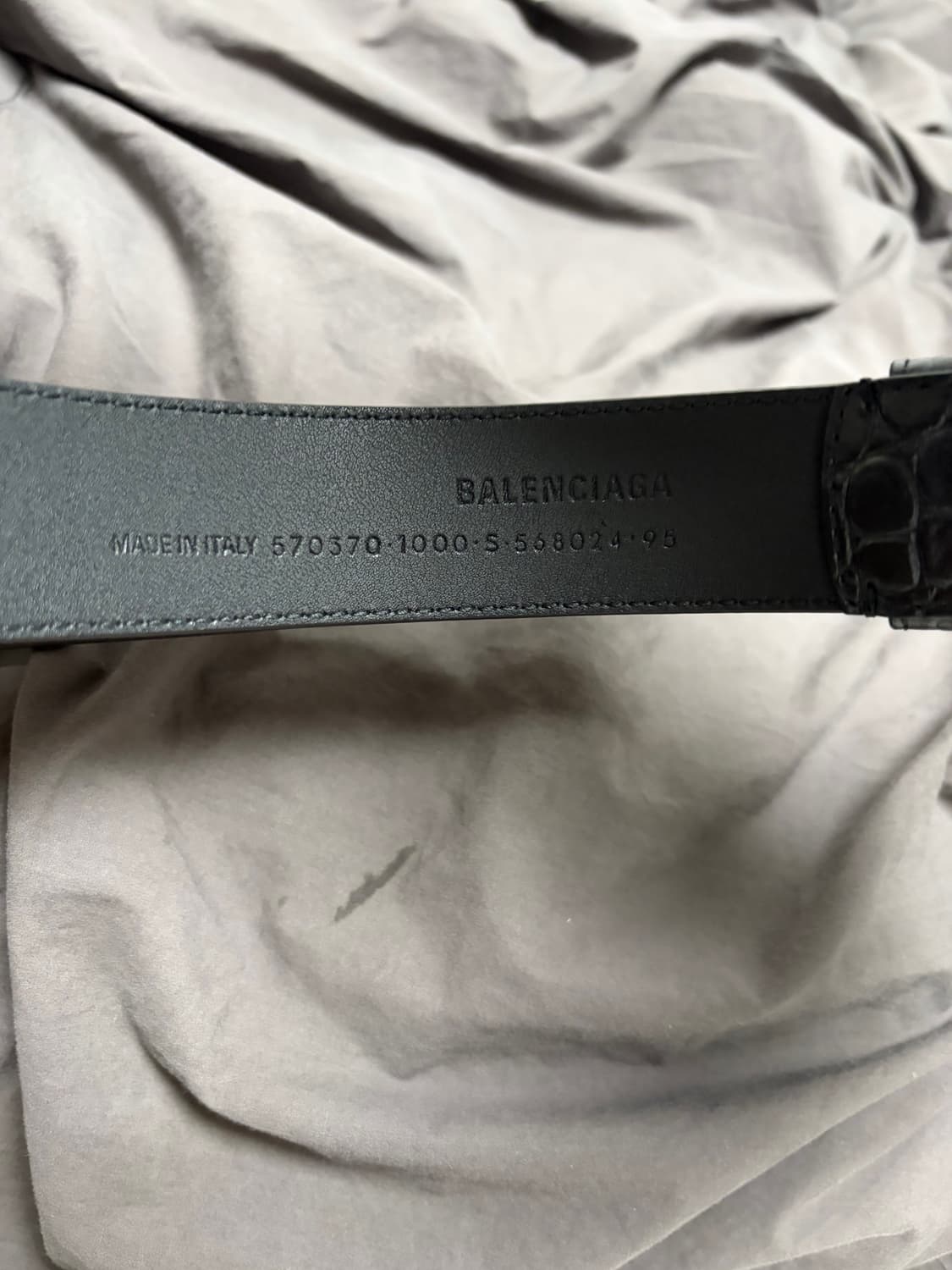 발렌시아가 BB벨트 크로커다일 95 사이즈 상품이미지4