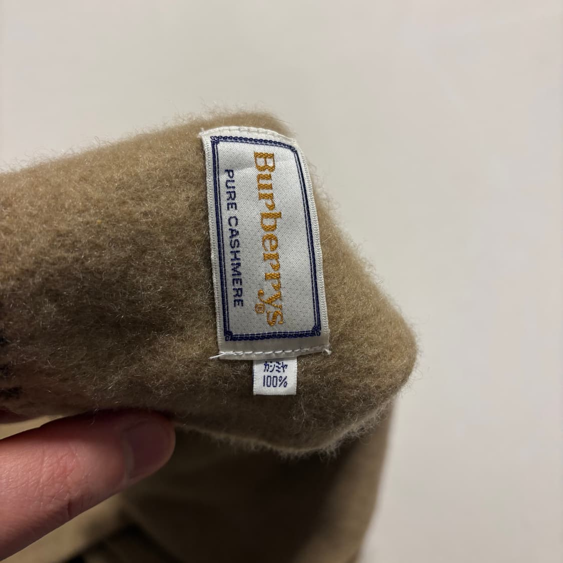 빈티지 버버리 캐시미어 베이지 목도리 머플러 상품이미지9