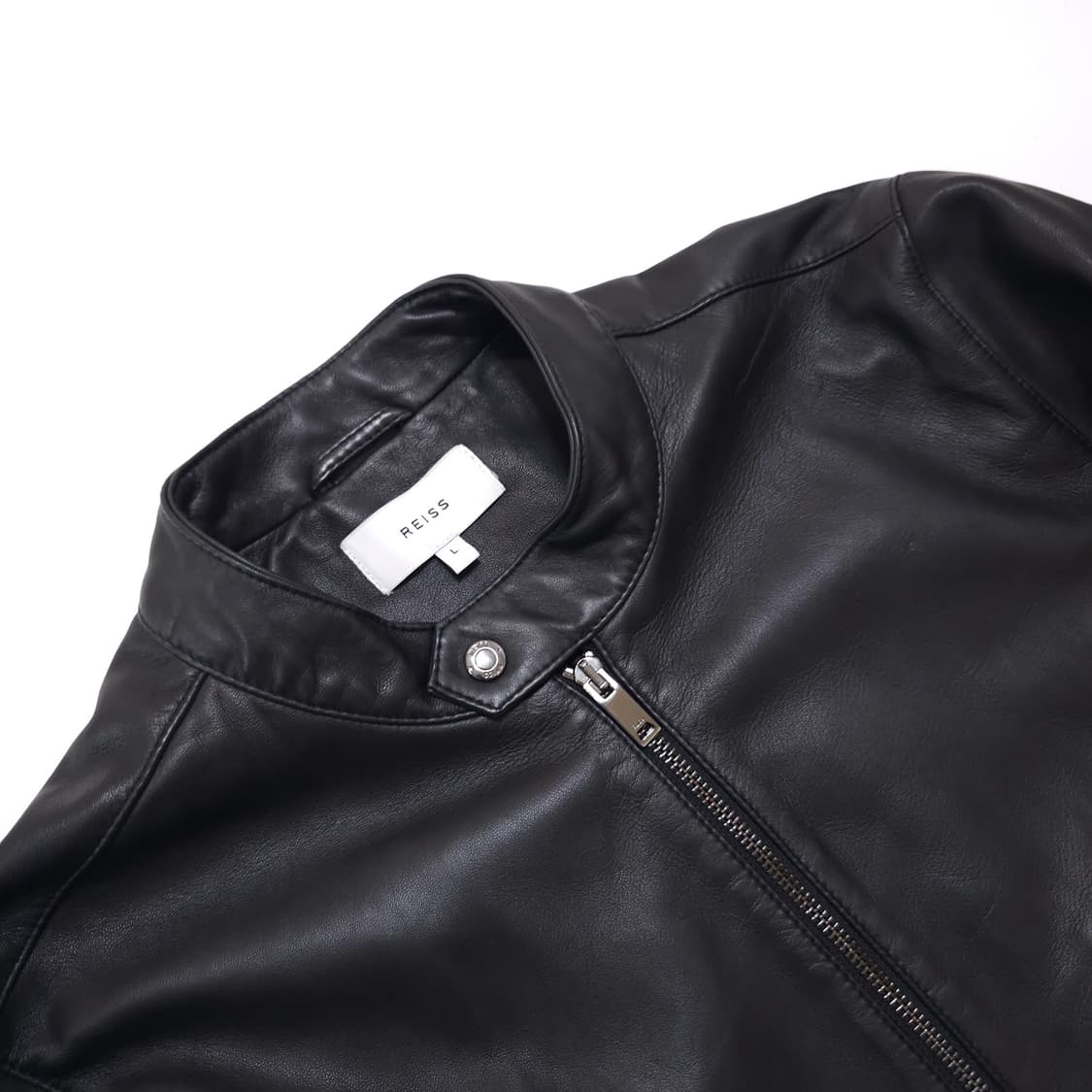 Reiss 리스 램스킨 바이커 레더자켓 상품이미지3