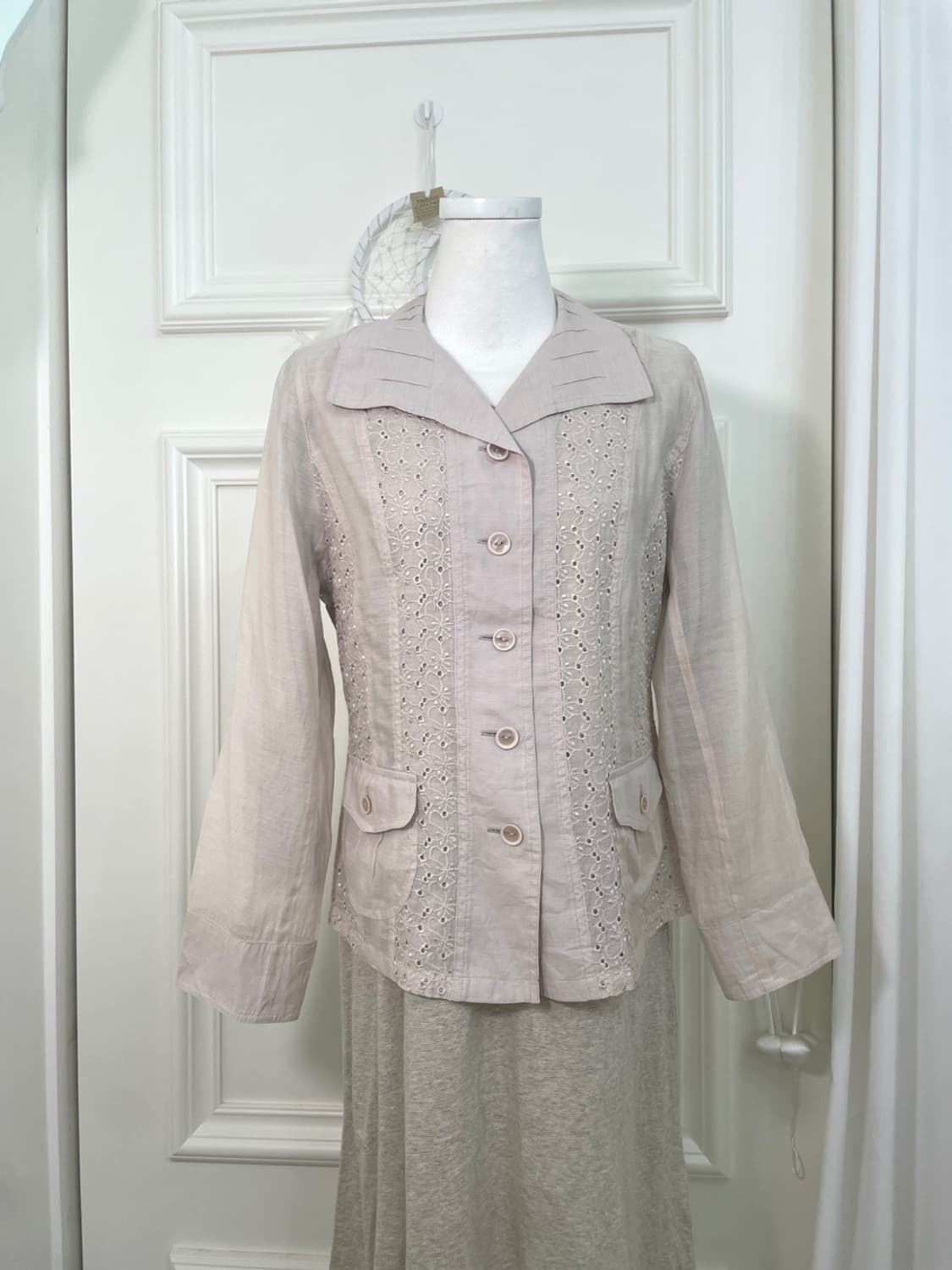 mute lavender lace summer jacket 상품이미지1