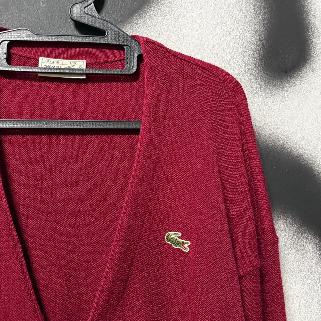 라코스테 서광 버진 울100% 원 포인트 가디건 상품이미지3