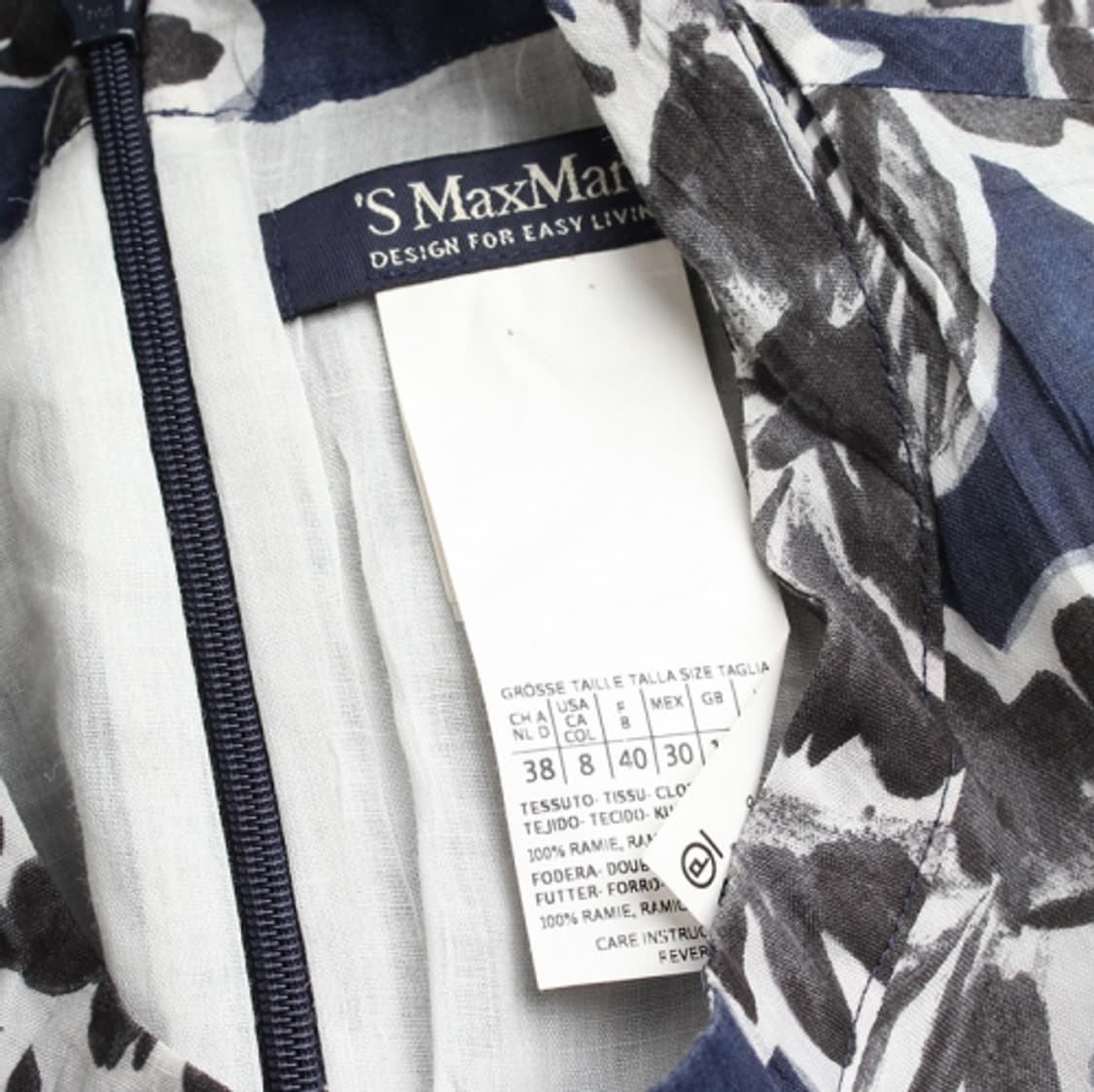 S막스마라 린넨 플로럴 나시 원피스 55, 66 상품이미지3