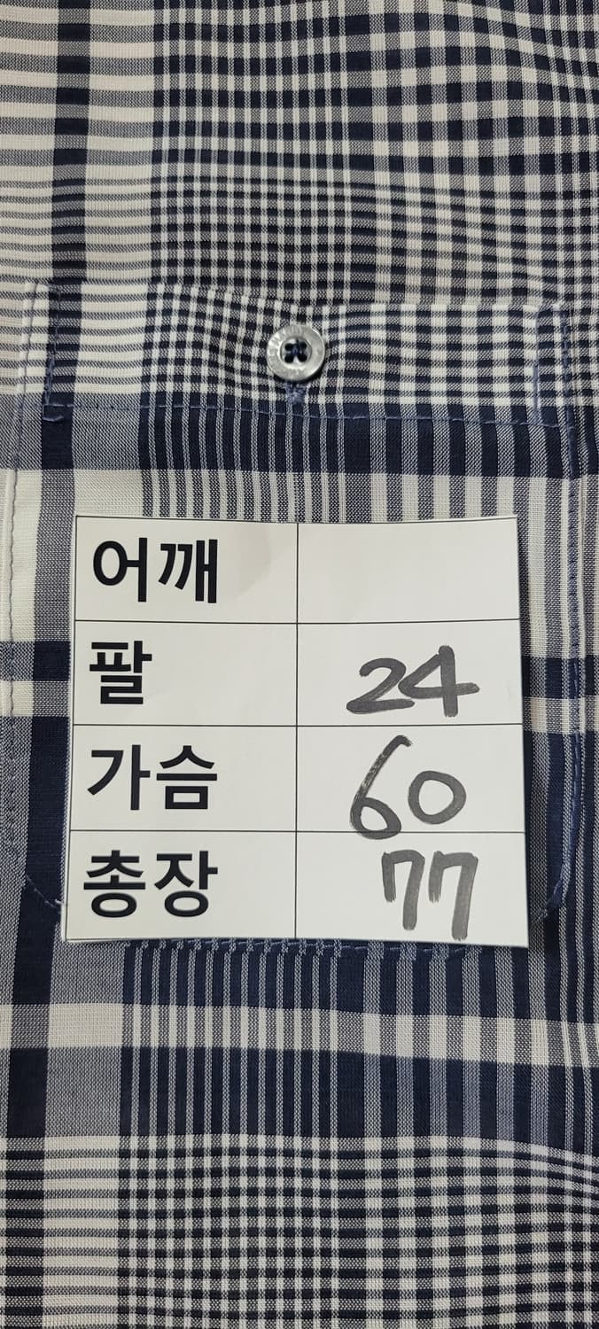 (남성110~115사이즈)토마스하디 체크 반팔셔츠 상품이미지7