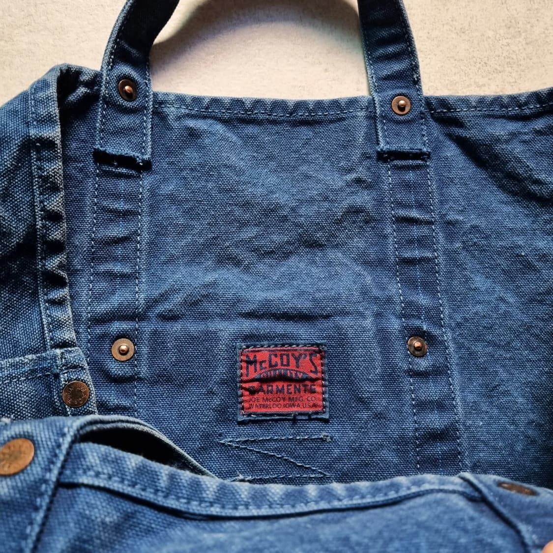JOE McCOY Coal Tote Bag (INDIGO DYED) 상품이미지6