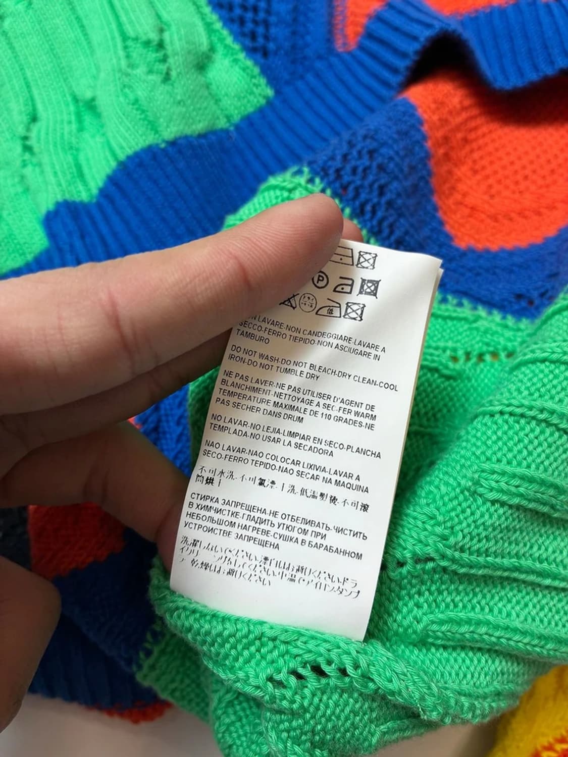 베르수스 베르사체Versus Versace 컬러 블록크롭니트 PN8773 상품이미지8