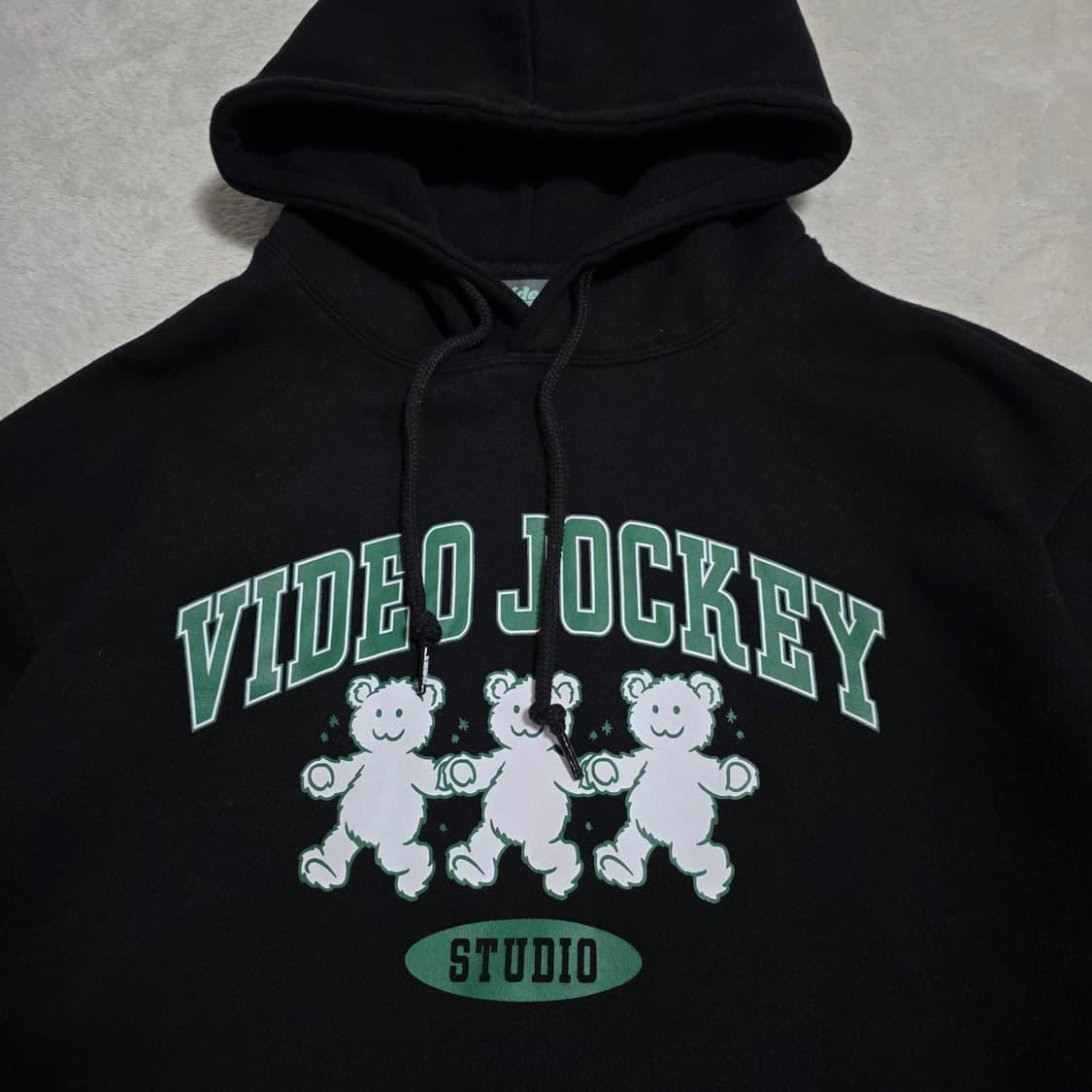 (M)비디오자키 곰돌이 후드티 상품이미지2