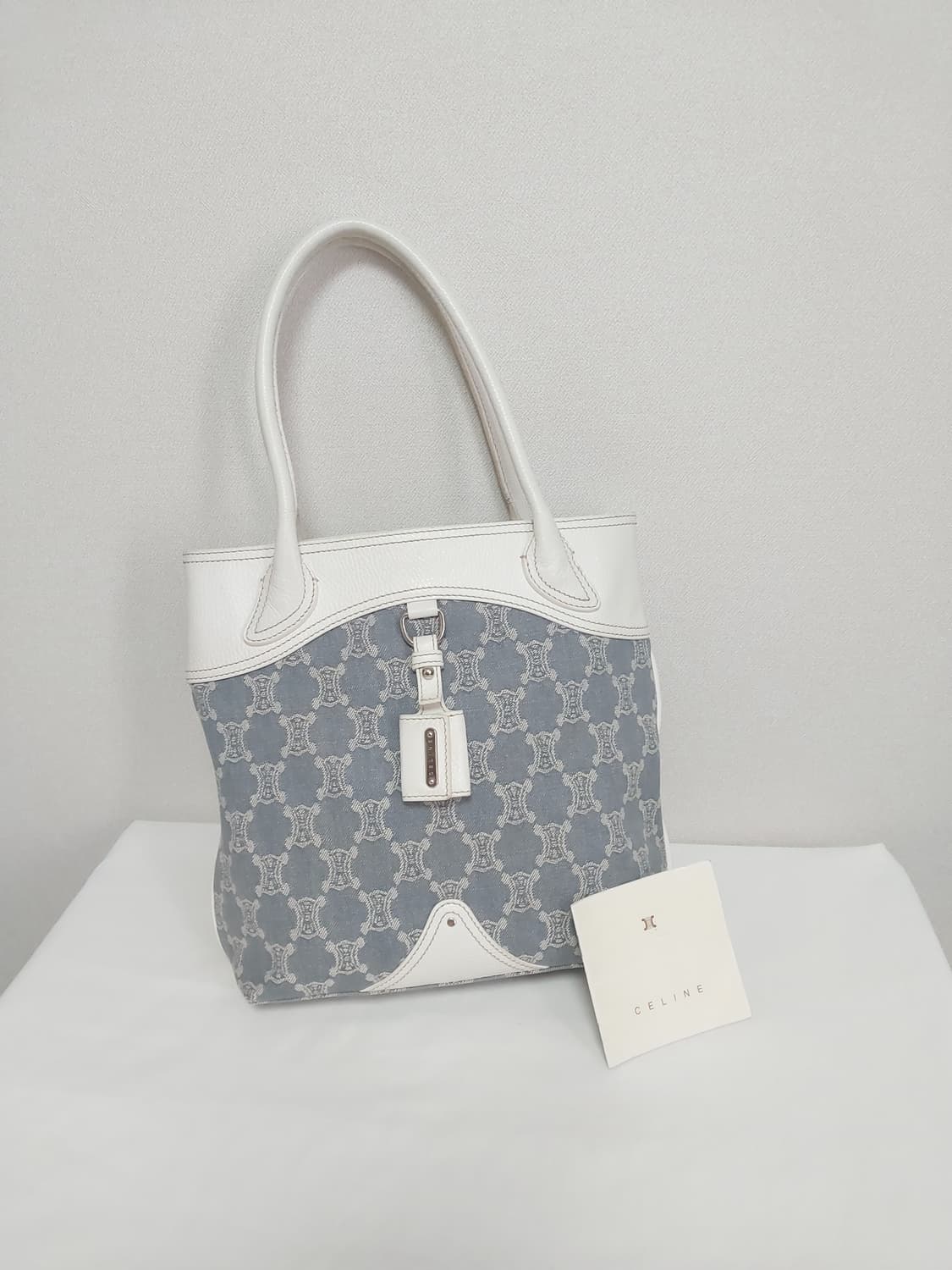 셀린느 데님 마카담 트리오페 숄더백 토트백 (정품) 상품이미지1