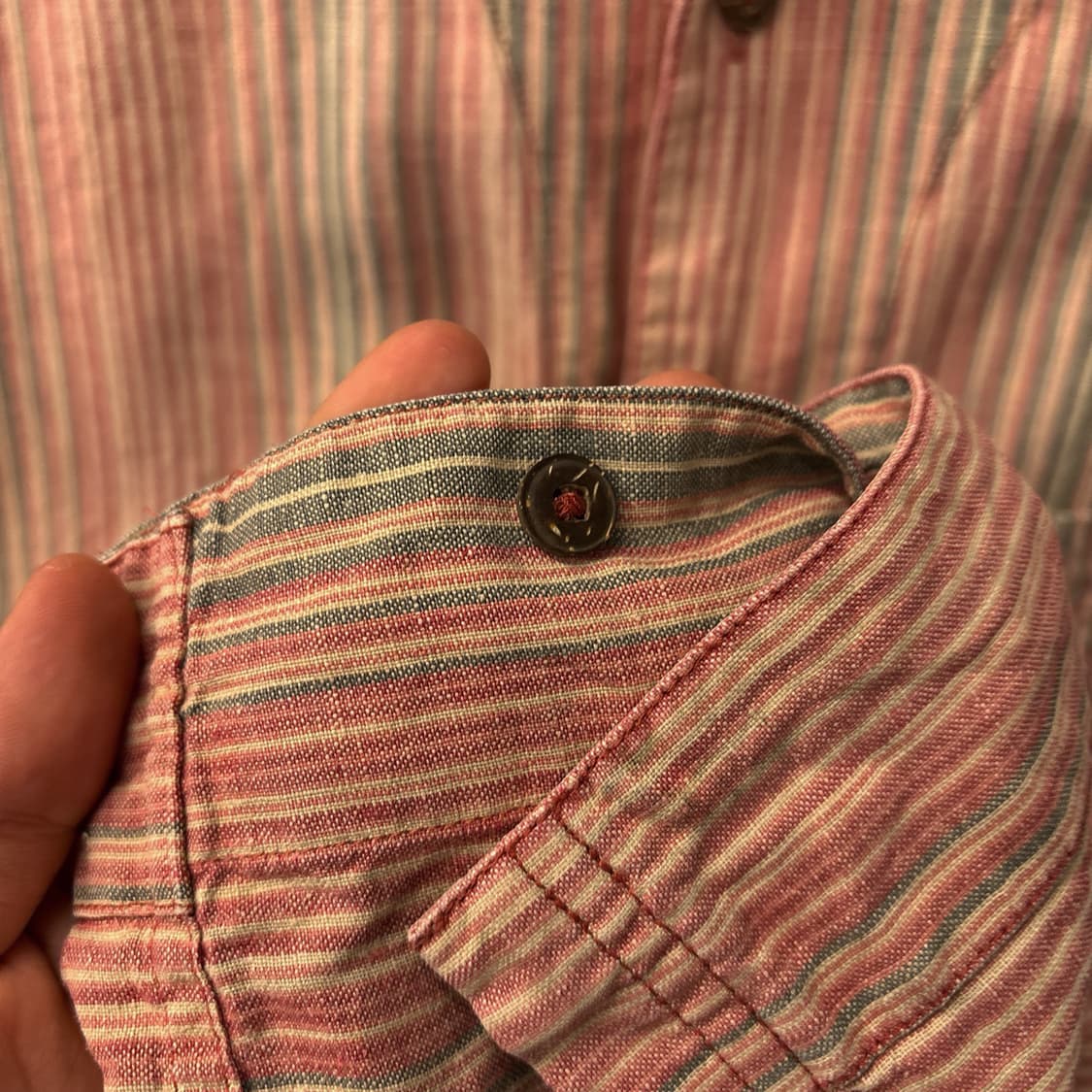 00s 파타고니아 오가닉코튼 헴파시스 스트라이프 린넨셔츠 N1023 상품이미지7