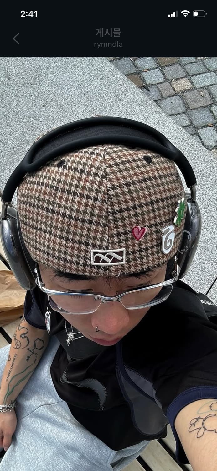 해리스 트위드 피티드캡 상품이미지5