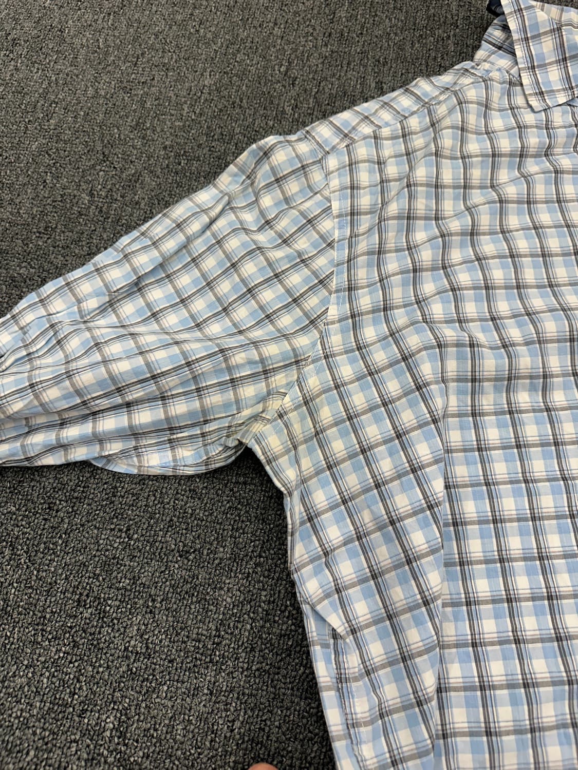 XL) ECKO UNLTD 빈티지 프린팅 오버핏 체크셔츠 상품이미지4