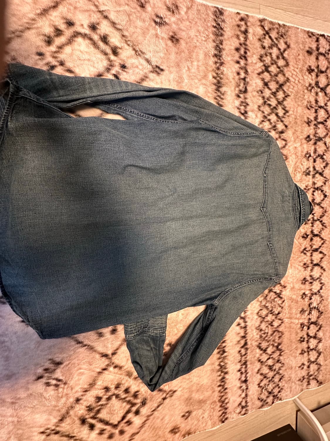 rrl 중청 웨스턴 셔츠 다크워시 m 상품이미지6