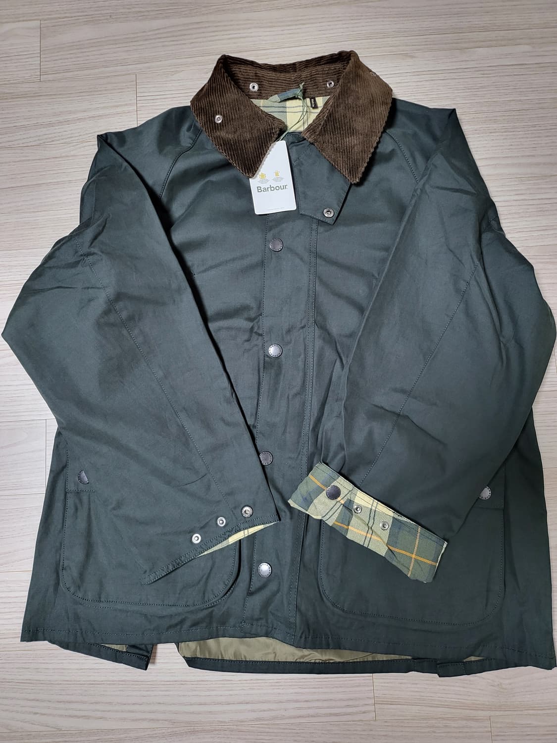 바버 OS 피치드 비데일 논왁스 세이지(42사이즈) 새상품 상품이미지6