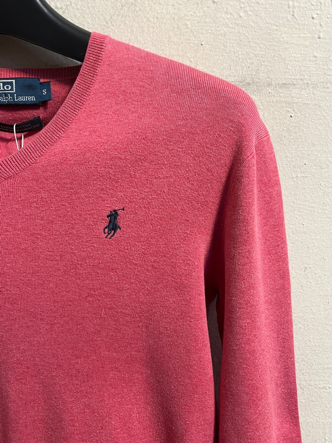 폴로 랄프 로렌 핑크 브이넥 스웨터 상품이미지5
