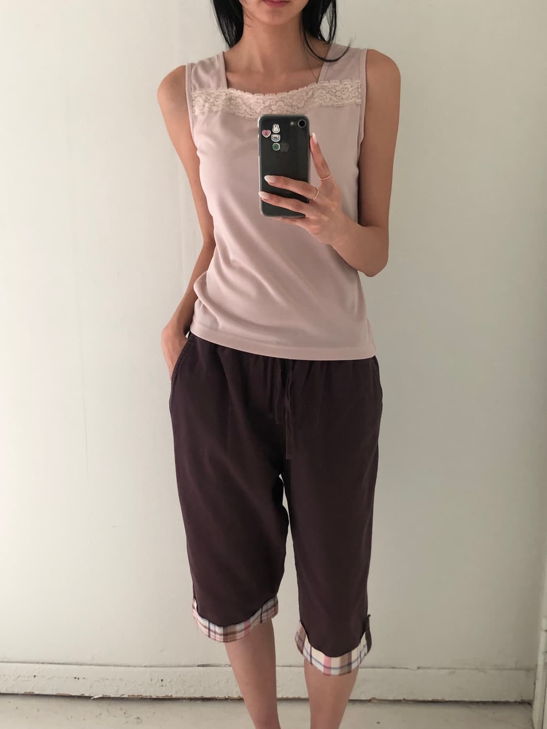 일본빈티지 레이스 민소매 상품이미지3