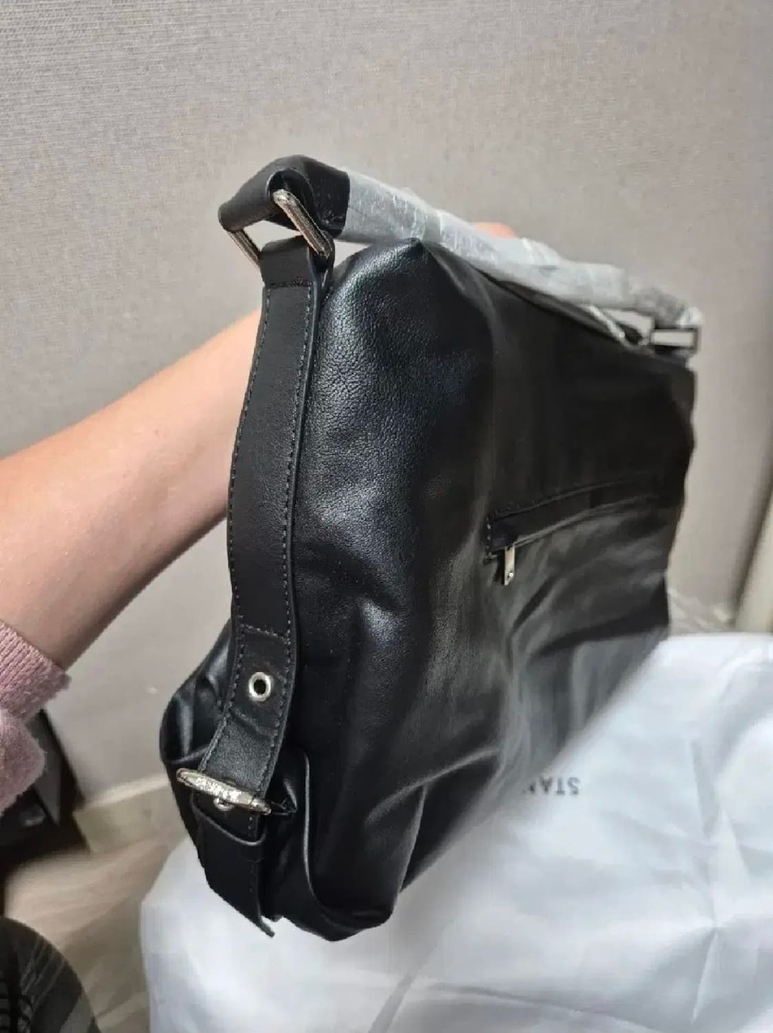 STAND OIL 스탠드오일 머쉬백 블랙 새상품 상품이미지6