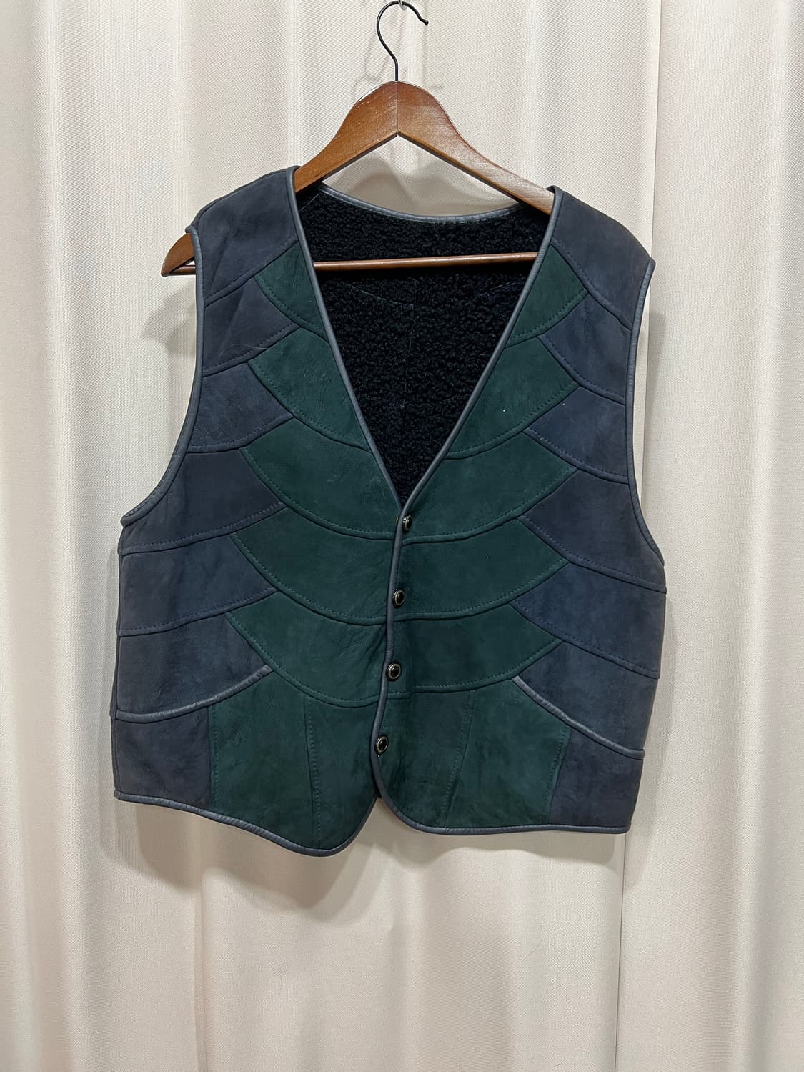 malubel 빈티지 스웨이드 양털 기모 베스트 자켓 상품이미지2