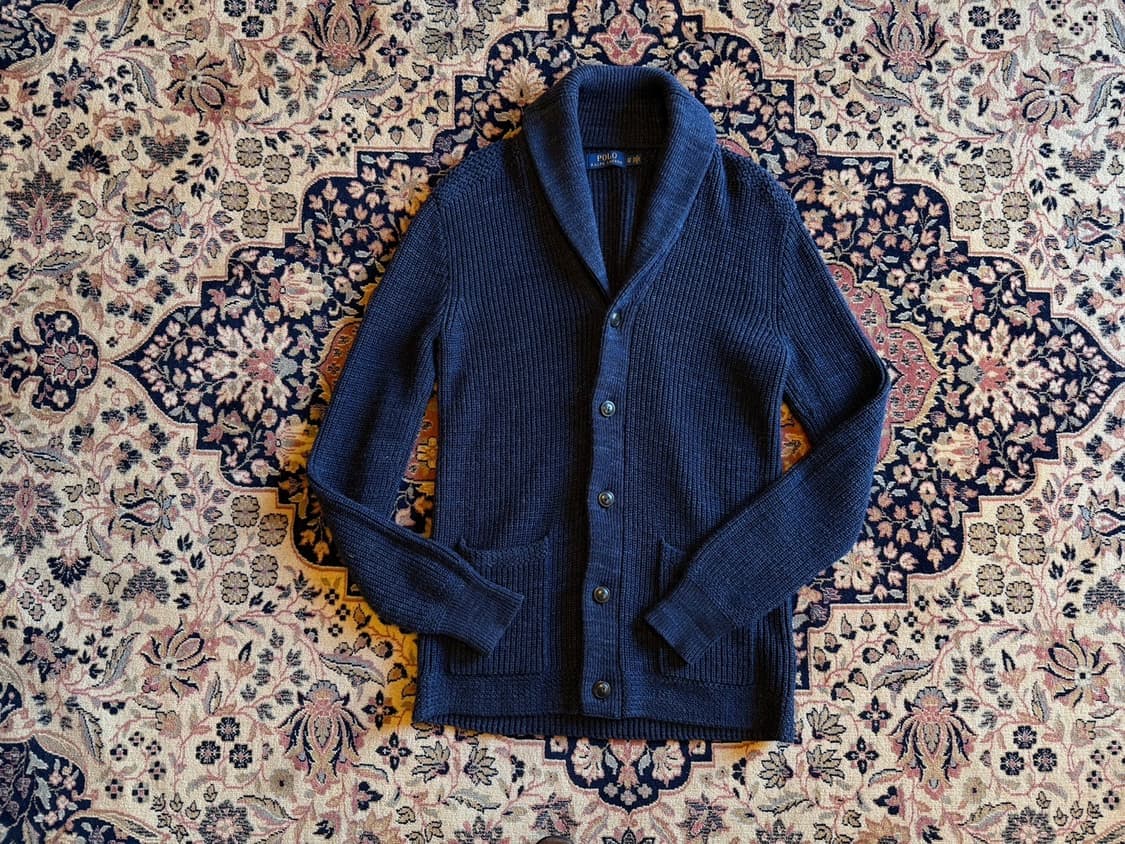 폴로 랄프로렌 숄칼라 가디건 슬림100 상품이미지1