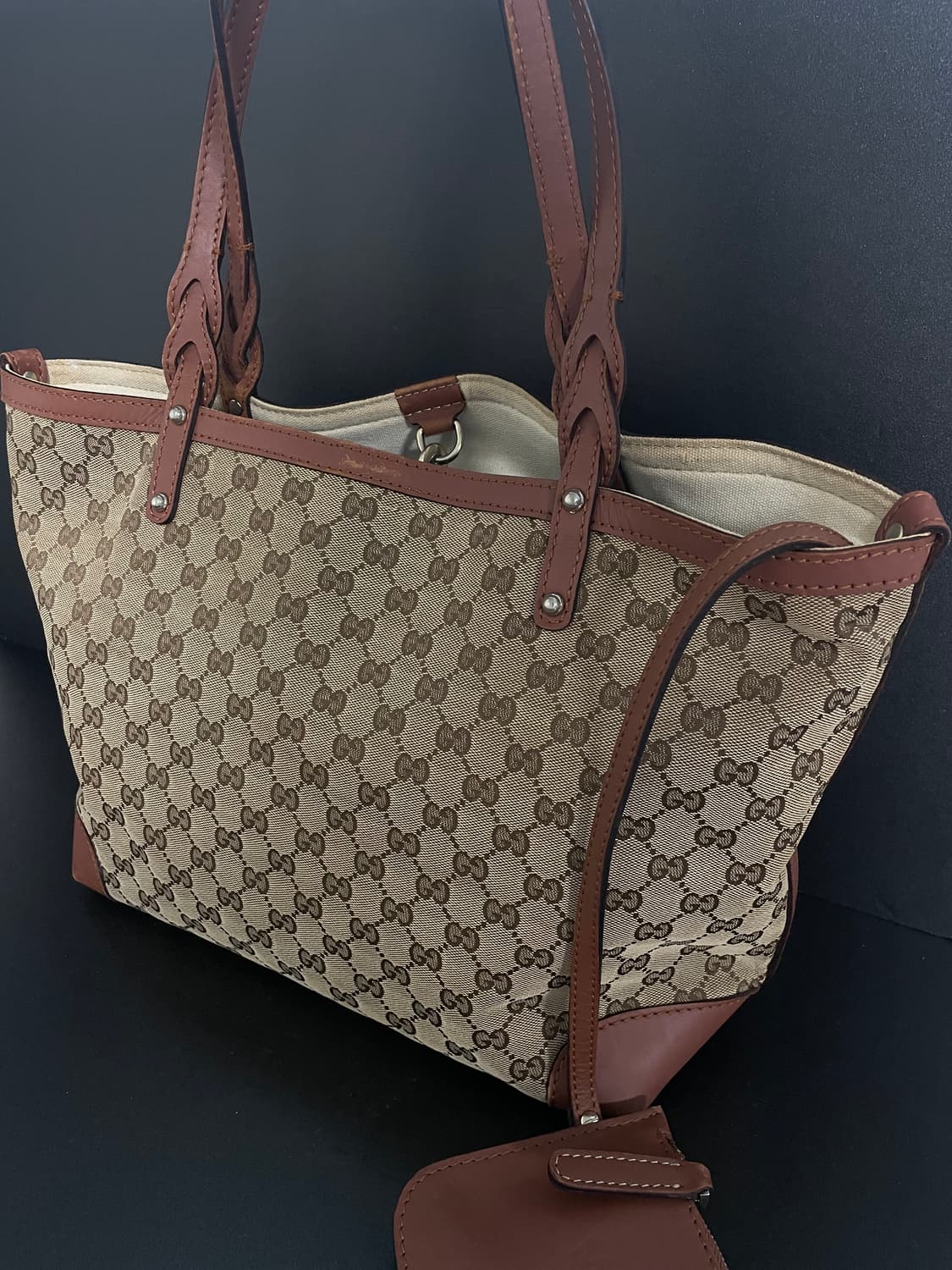 GUCCI 구찌 클래식 GG캔버스 자가드 쇼퍼백 상품이미지2