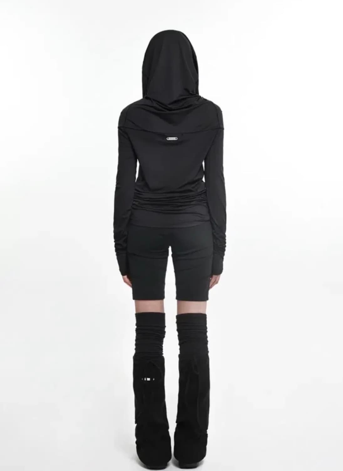 나체 드레이핑 롱슬리브 블랙 상품이미지2