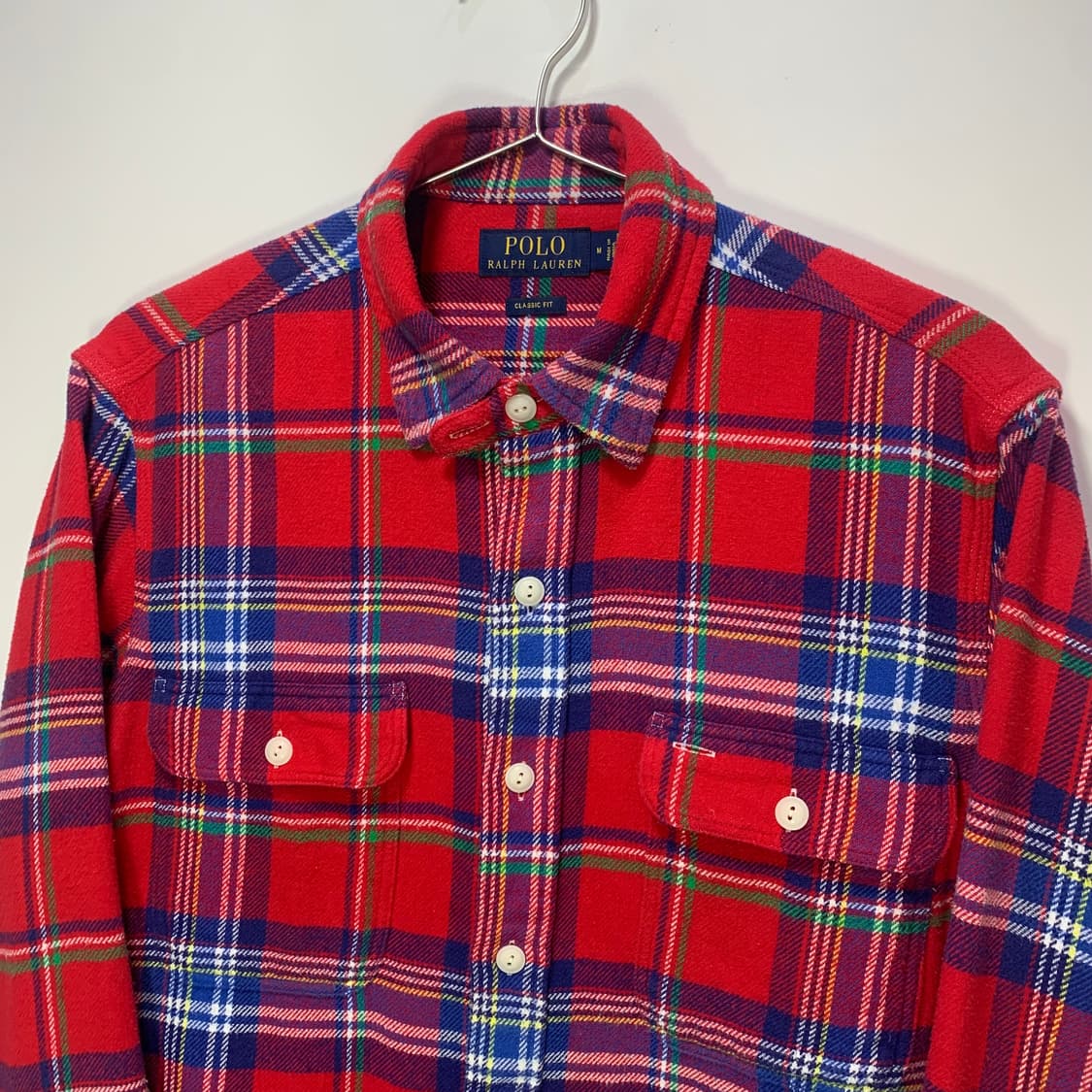 폴로 울 체크 셔츠 상품이미지2