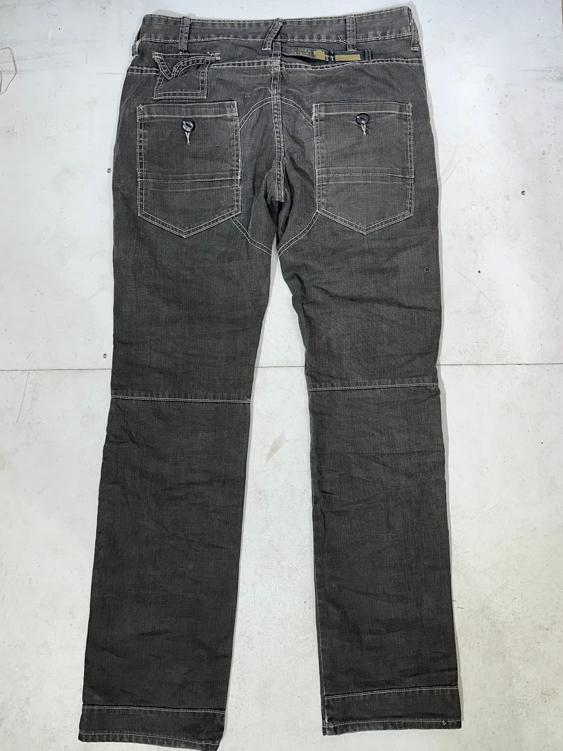 90s 지스타 G star 워싱 바이커 진 흑청 카고 데님 청바지  상품이미지5