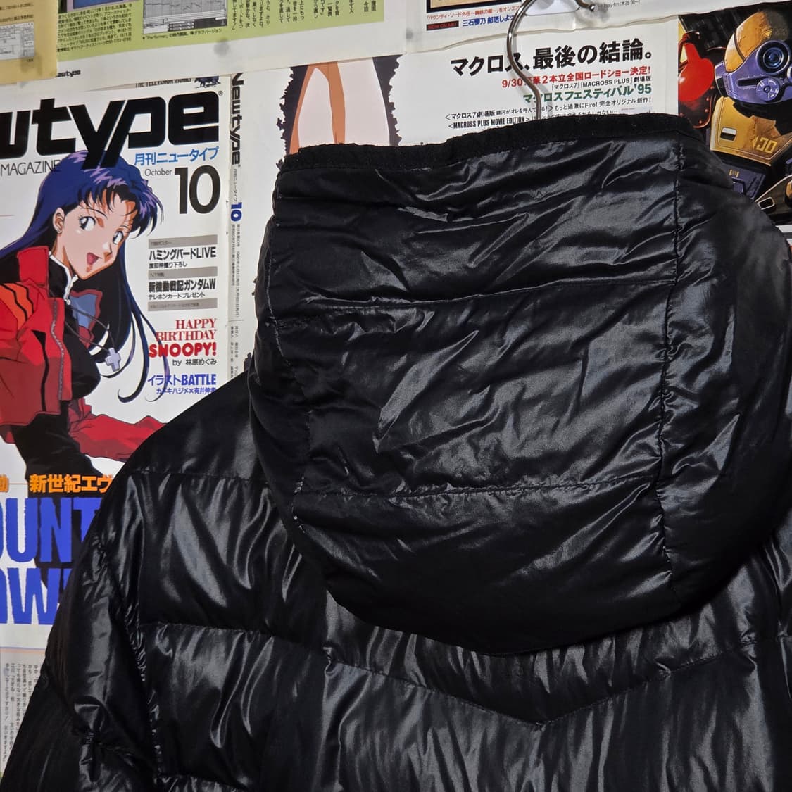 나이키 블랙 구스다운 후드 경량 패딩 상품이미지6