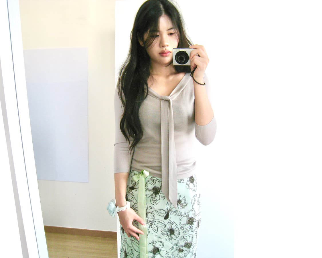 민티 플라워 스커트 🍏 상품이미지3