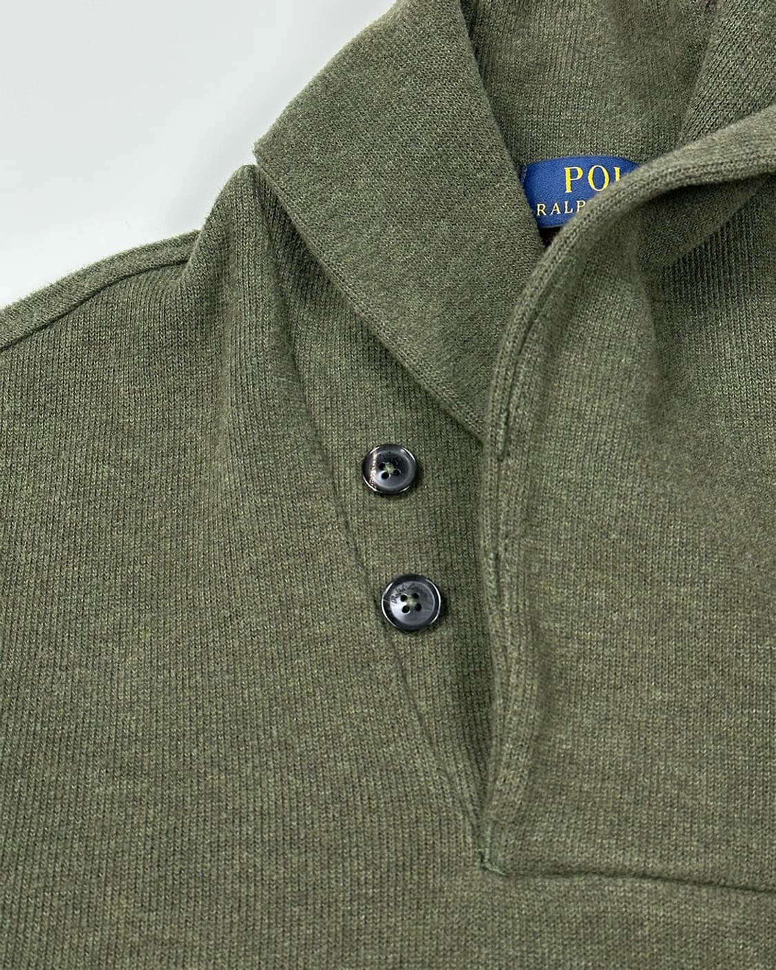 폴로랄프로렌 숄카라 맨투맨 카키 상품이미지3