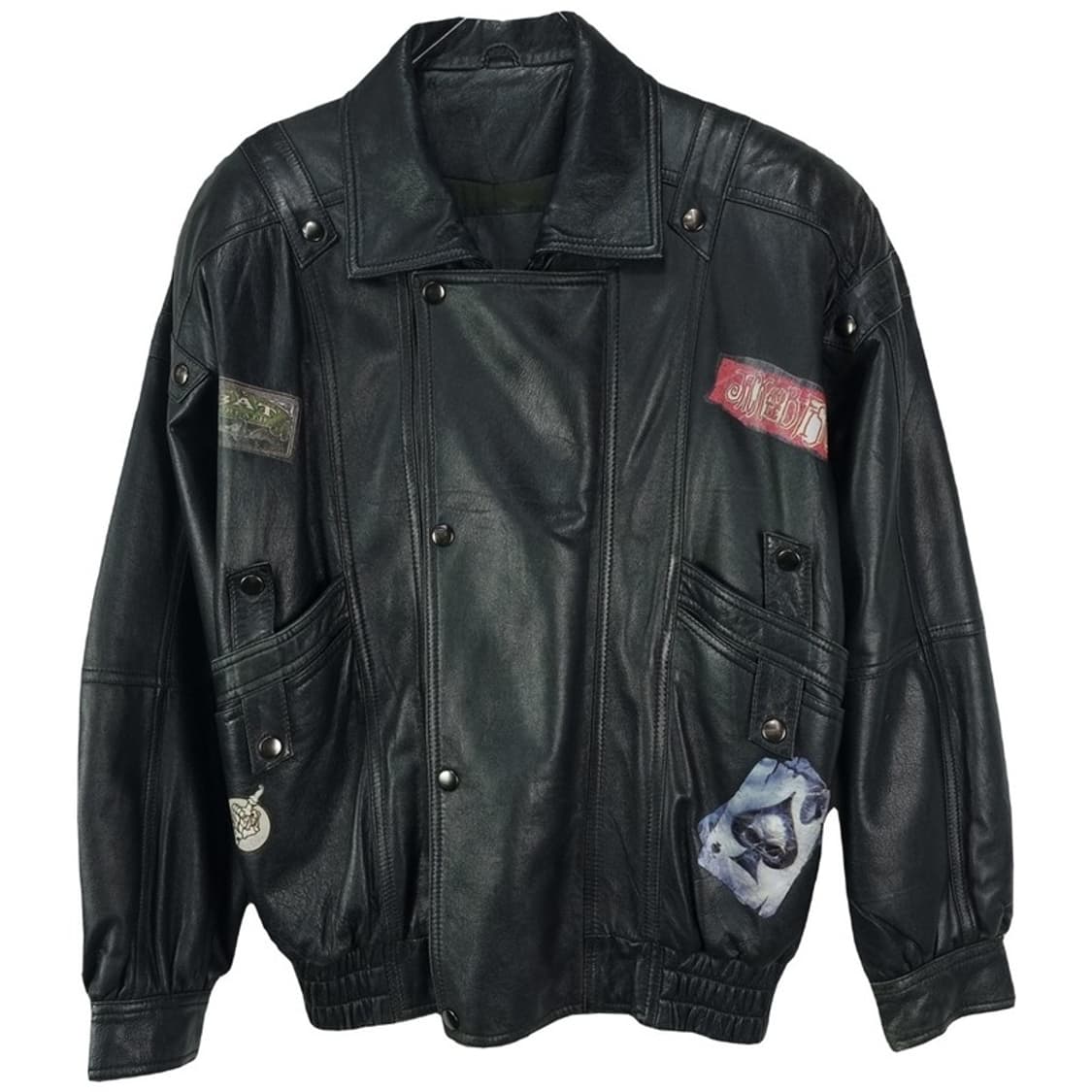 [일본빈티지] 빈티지 그래픽 램스킨 양가죽 빈티지 가죽 자켓 M18691 상품이미지2