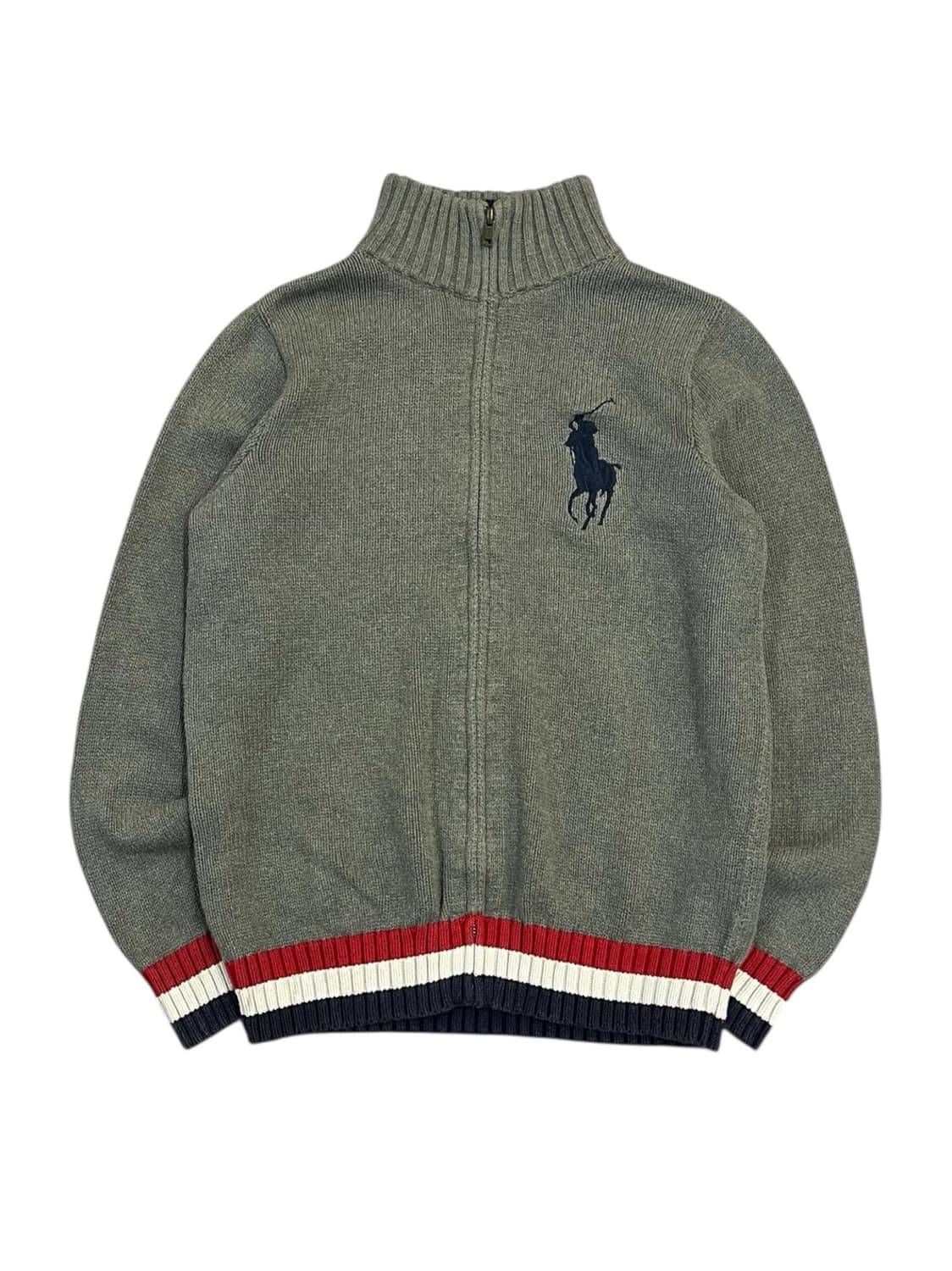 폴로 랄프로렌 빅포니 니트 집업 그레이 키즈 L #csz2170 상품이미지3