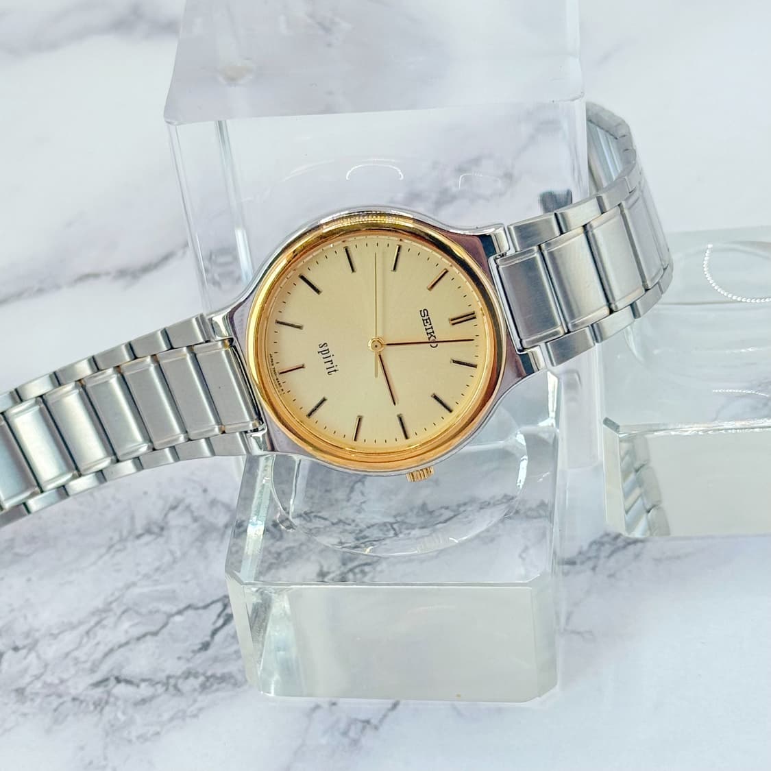 90s00s 빈티지 세이코 스피릿 샴페인 콤비 워치 상품이미지7