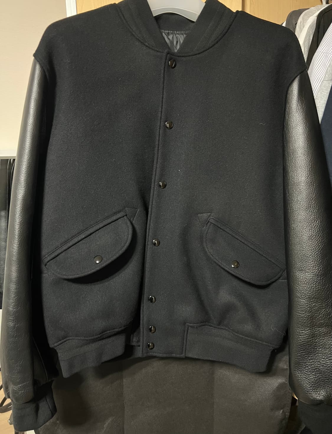 브라운야드 바시티자켓 블랙 5사이즈 상품이미지2