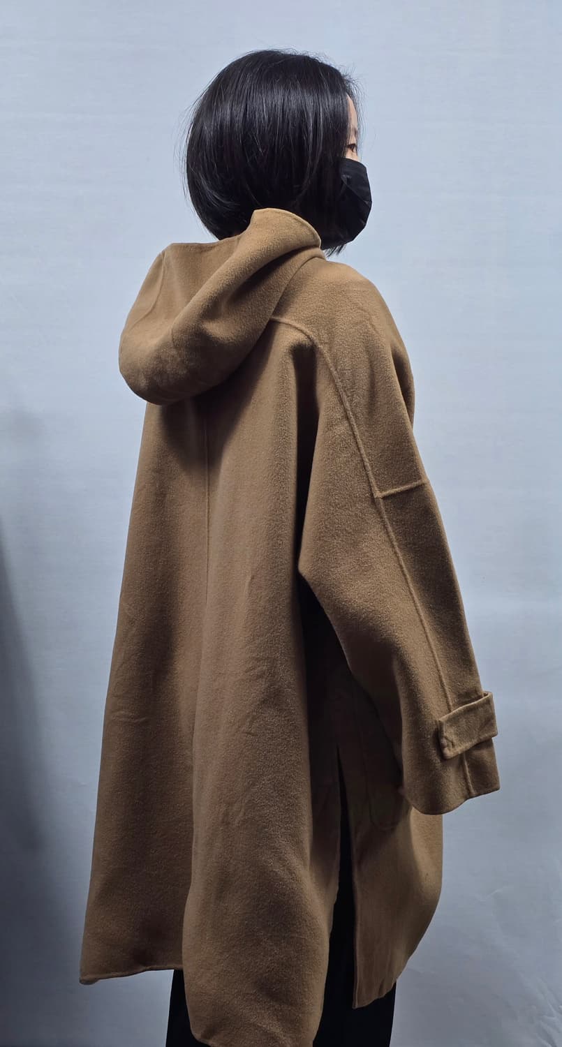 위크엔드 막스마라 후드 버진울 코트 상품이미지5