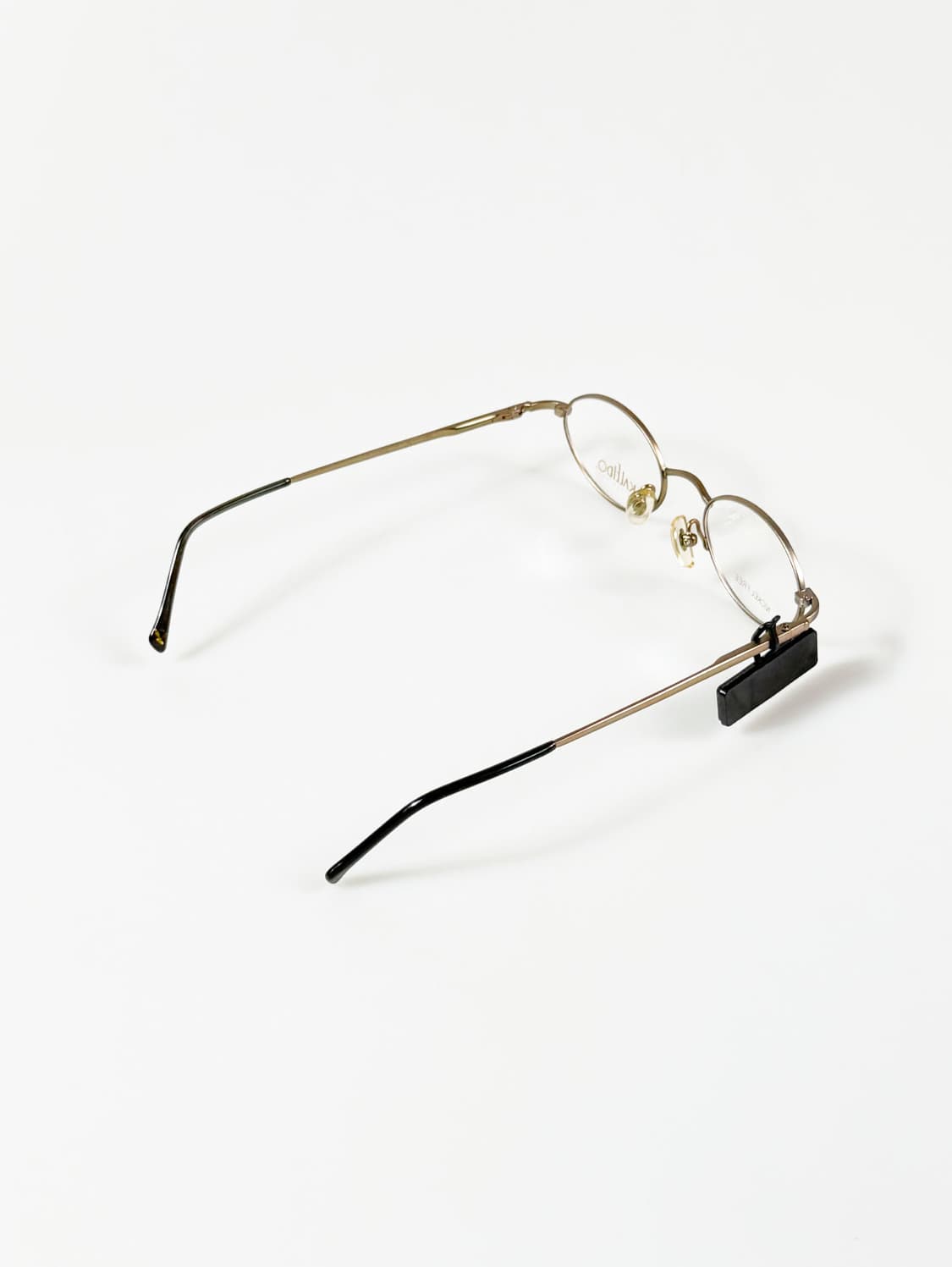 90s KALEIDO 슬림 오벌 골드 메탈 빈티지 안경 상품이미지4